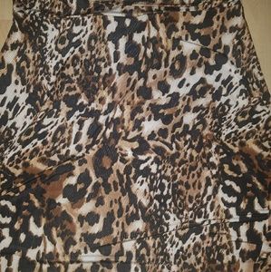 Lularoe Cheetah Print Azure Skirt